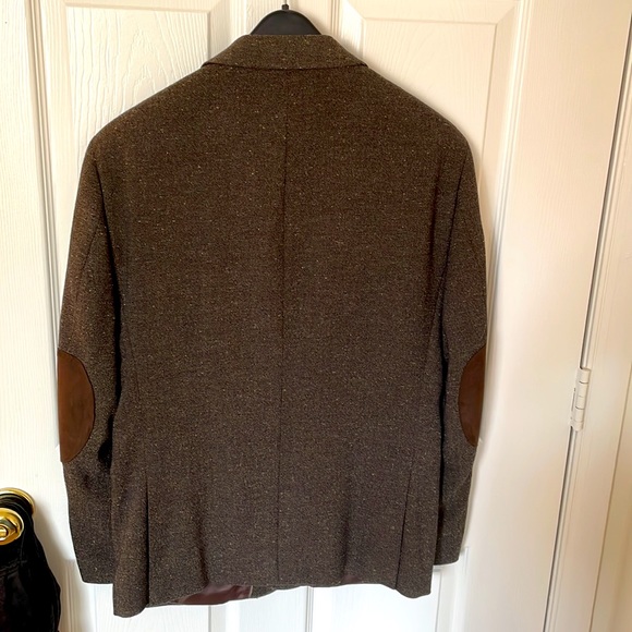 Men’s Wearhouse Men’s Tweed Blazer Retro Brown Size Small - Picture 5 of 9